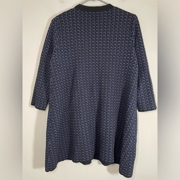 COS Navy Textured Button Front Cardigan size XS - Picture 4 of 6